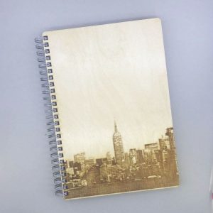Dřevěný zápisník A5 - New York